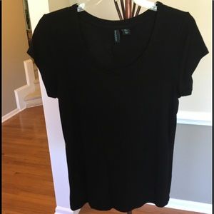 Cynthia Rowley Black Short Sleeve T
